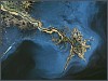 Fluss Delta Satellitenbild